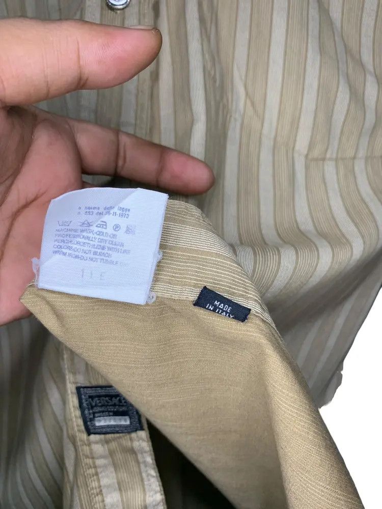 Versace Versace jeans couture oversized striped button down shirt Size US L / EU 52-54 / 3 - 15 Thumbnail
