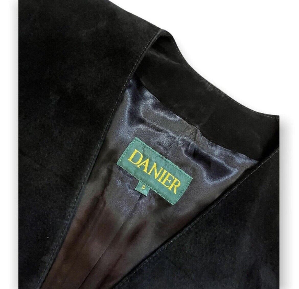 Danier × Leather × Vintage Danier Vintage 90s SUEDE LEATHER Black 2-pc Pants & Jacket Size XS / US 0-2 / IT 36-38 - 5 Thumbnail