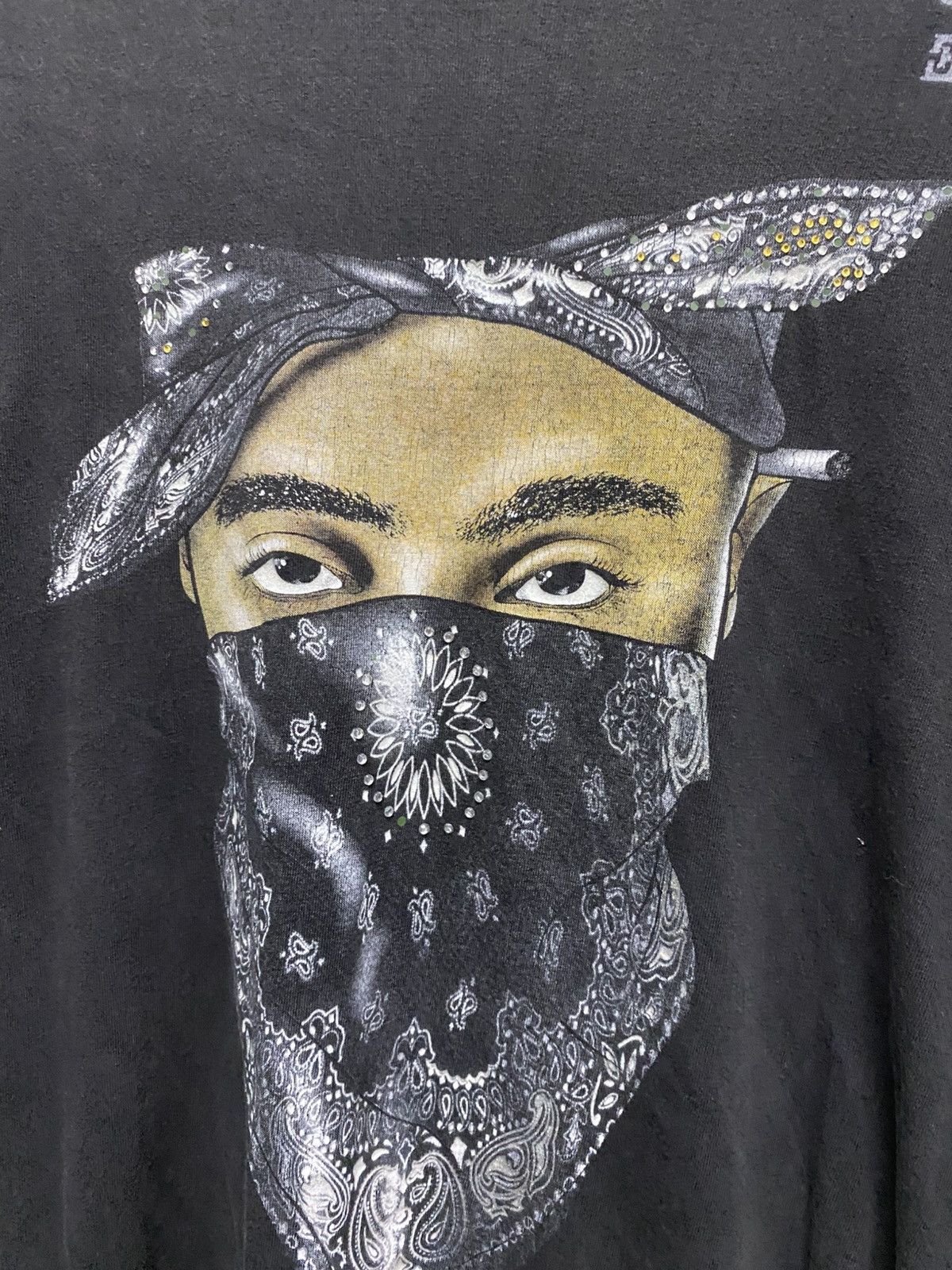 Band Tees Faded Vintage Tupac Rap Tee Size US L / EU 52-54 / 3 - 4 Thumbnail