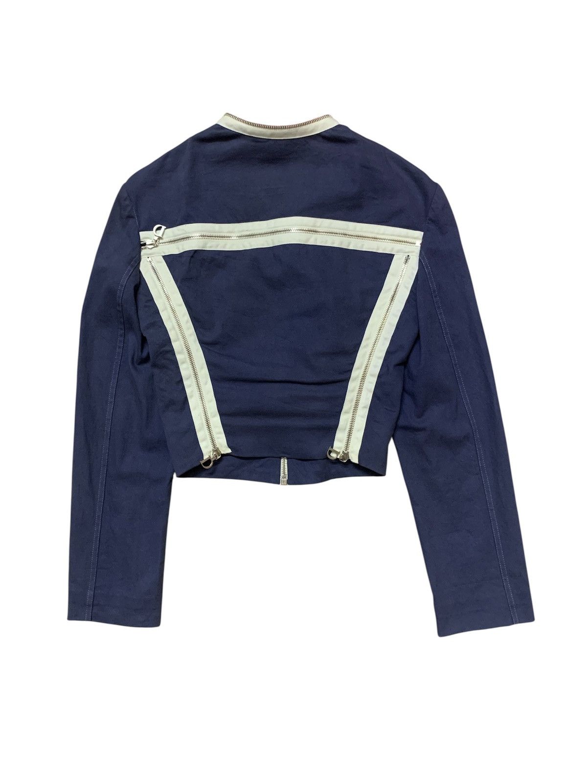 Christian Dior Monsieur SS2001 Runway Dior by Galliano Cropped Jacket Size XS / US 0-2 / IT 36-38 - 2 Thumbnail