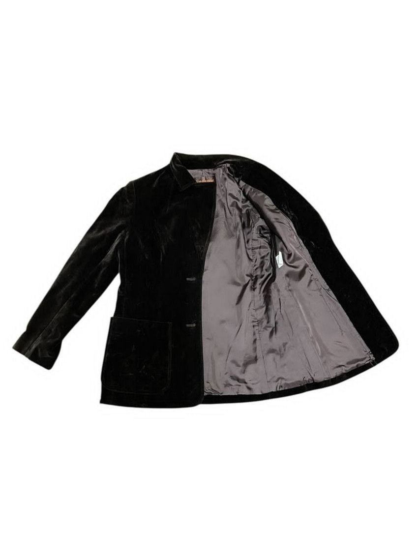 Vintage Vintage Yves Saint Laurent Dark Brown Velvet Blazaers Size US S / EU 44-46 / 1 - 2 Thumbnail