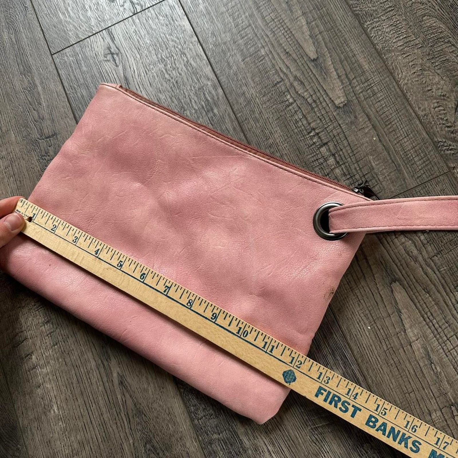 Vintage Y2K Pink Clutch Toiletry Makeup Envelope Handbag Pouch Size ONE SIZE - 8 Thumbnail