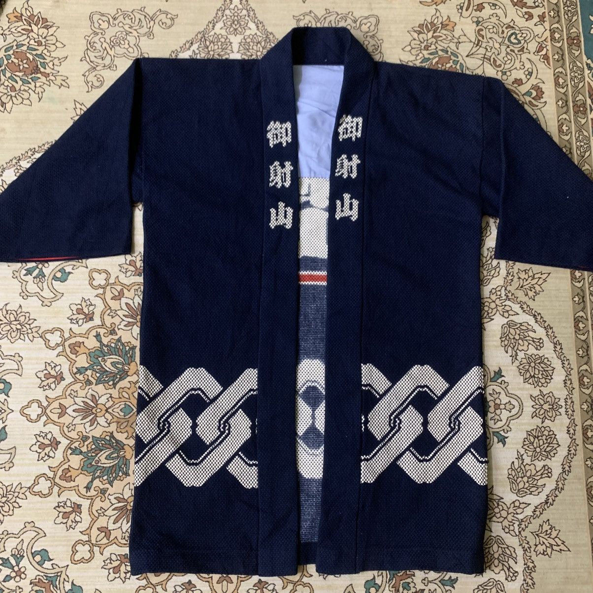 Japanese Brand VINTAGE KIMONO JAPAN KENDO FABRIC INDIGO BLUE Size 36R - 3 Thumbnail