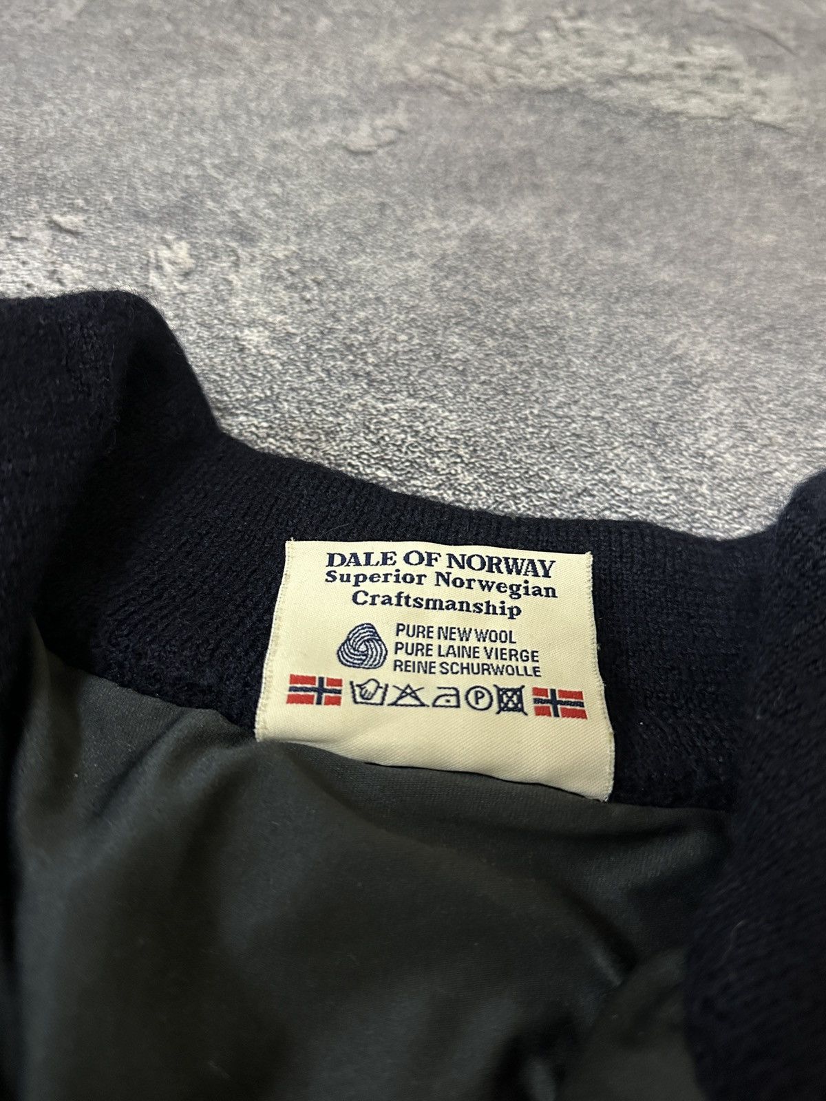 Dale Of Norway Dale Of Norway Men’s Blue Wind Stopper Wool Sweater Jacket Size US M / EU 48-50 / 2 - 7 Thumbnail