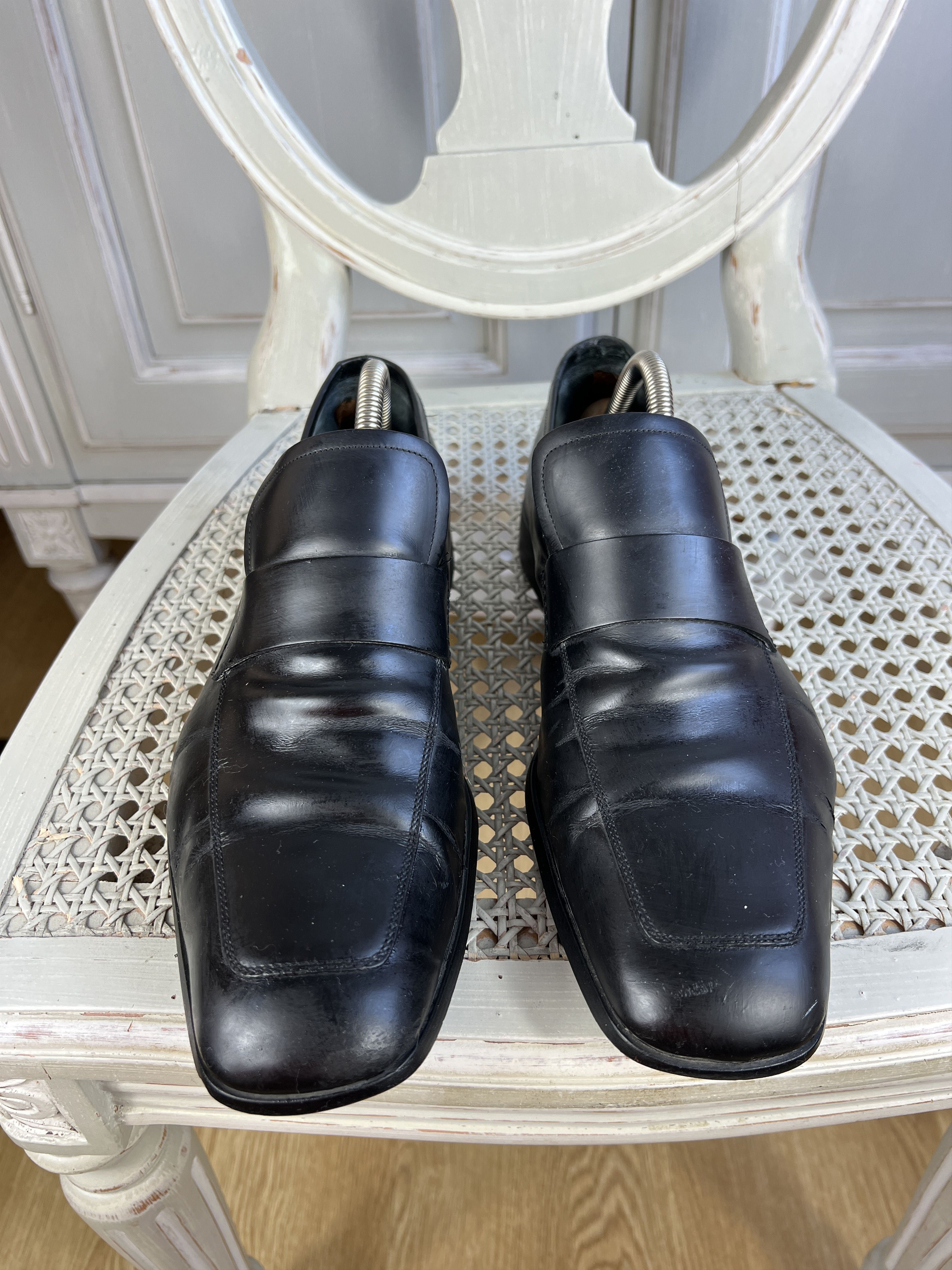 Gucci GUCCI LEATHER CASUAL LOAFERS SHOES BLACK SIZE 9 Size US 9 / EU 42 - 2 Thumbnail