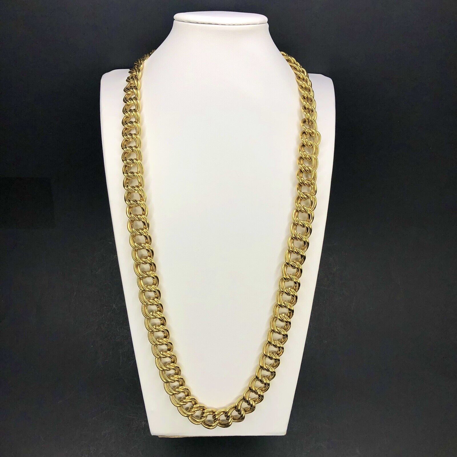 Givenchy Vtg 80s Heavy Chunky Givenchy Chain Necklace 31" Gold tone Size ONE SIZE - 2 Thumbnail