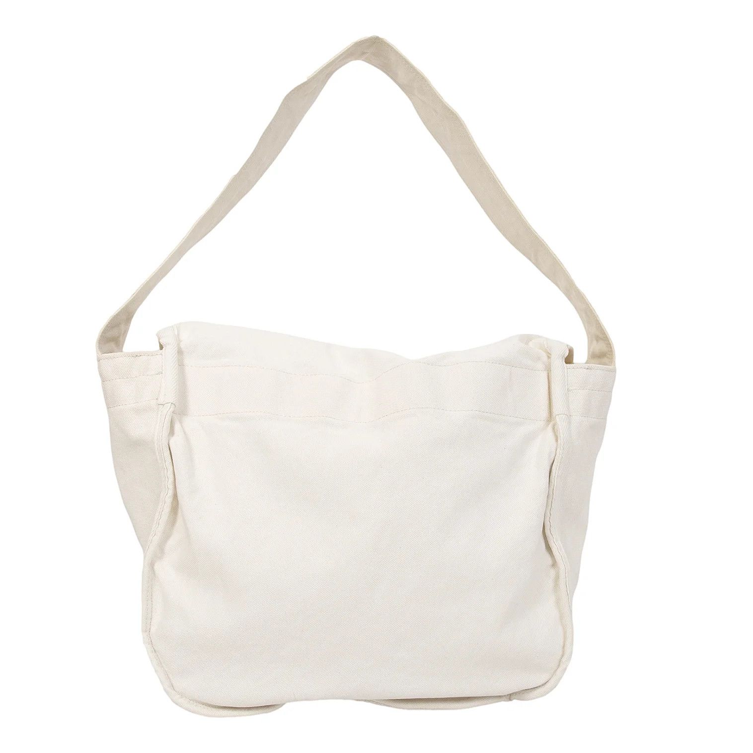Comme des Garcons Homme Plus Canvas Shoulder Bag in Ivory with Logo Print Size ONE SIZE - 4 Thumbnail