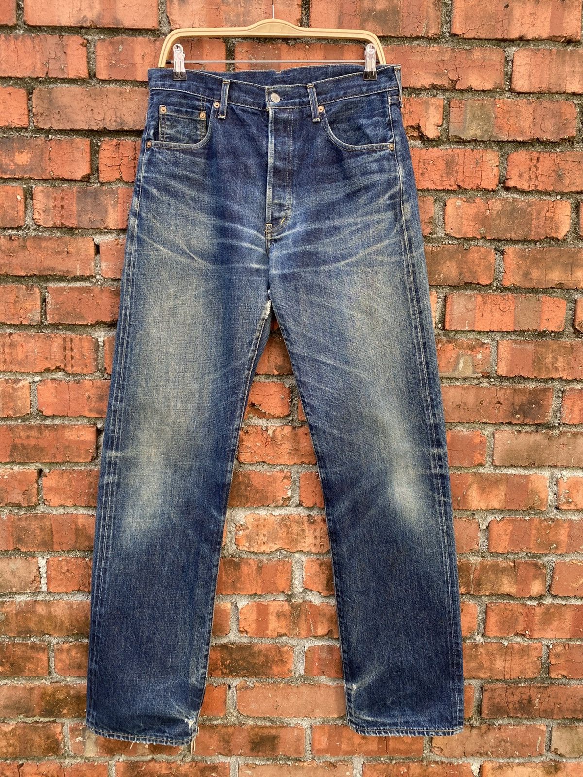 Levi's Vintage Clothing W33x35 Vintage levi's 503B redline distressed Size US 33 - 1 Thumbnail