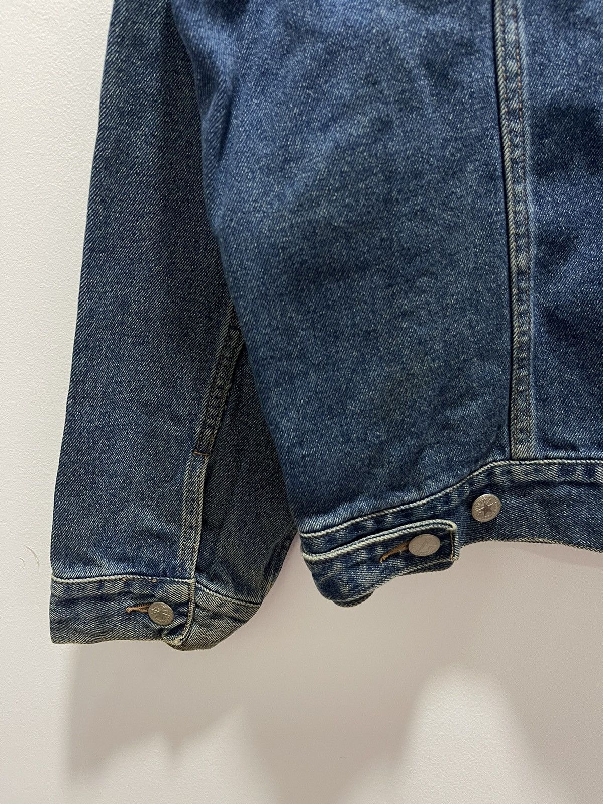 Converse × Vintage VINTAGE CONVERSE TRUCKER DISTRESSED DENIM JACKET Size US XL / EU 56 / 4 - 8 Thumbnail