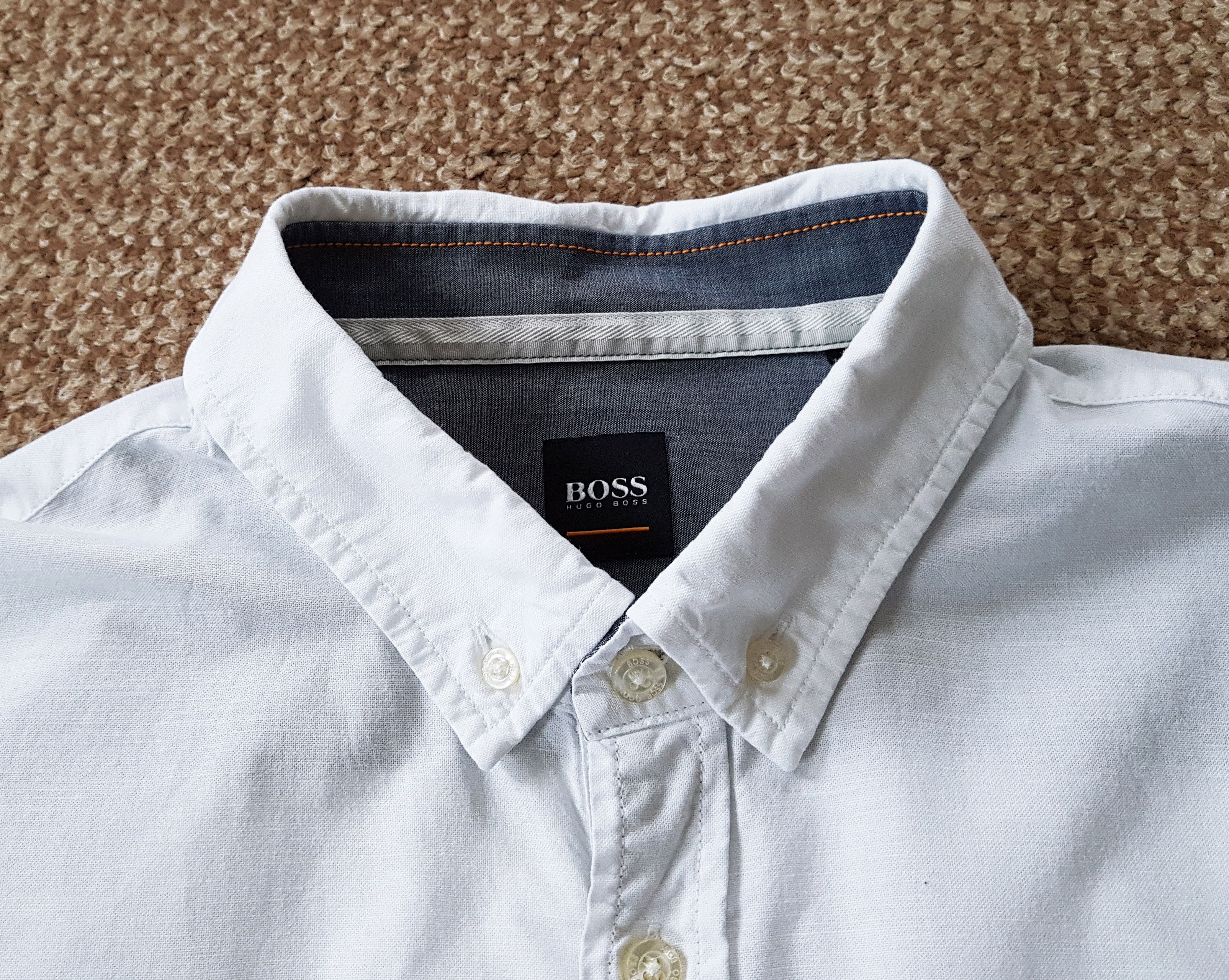 Hugo Boss Hugo Boss Button Down Cotton Long Sleeve White Shirt sz XXL Size US XXL / EU 58 / 5 - 6 Thumbnail