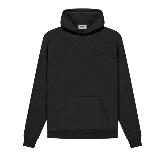 Fear of God Fear of God Essentials Pull-Over Hoodie Black | Grailed