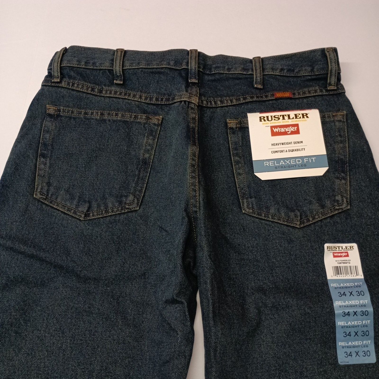 Wrangler Wrangler Relaxed Fit Jeans Men's Size 34x30 Blue Heavyweight Size US 34 / EU 50 - 7 Thumbnail