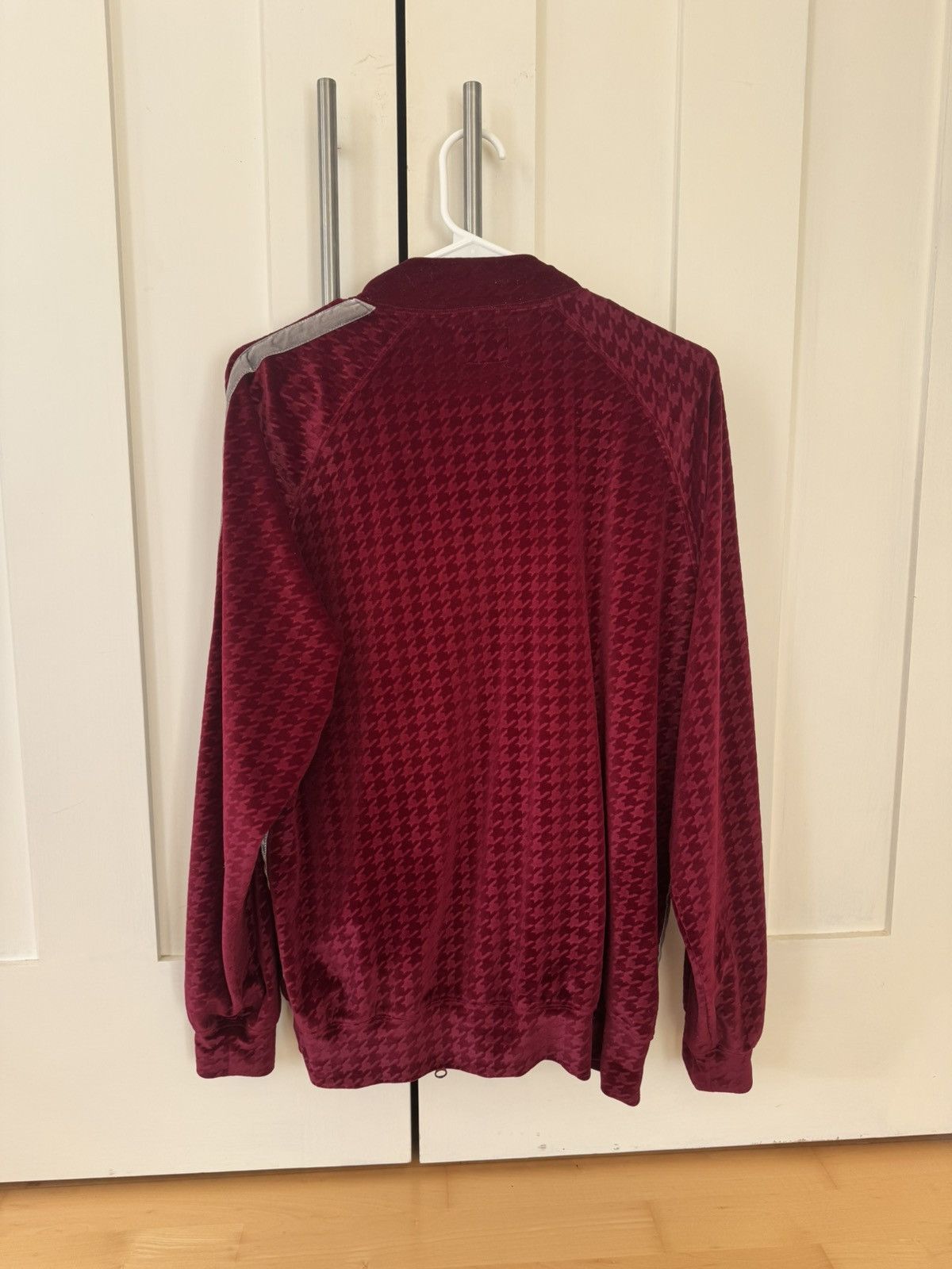 Needles Needles Velour Bomber Track Jacket Maroon Size US L / EU 52-54 / 3 - 2 Thumbnail