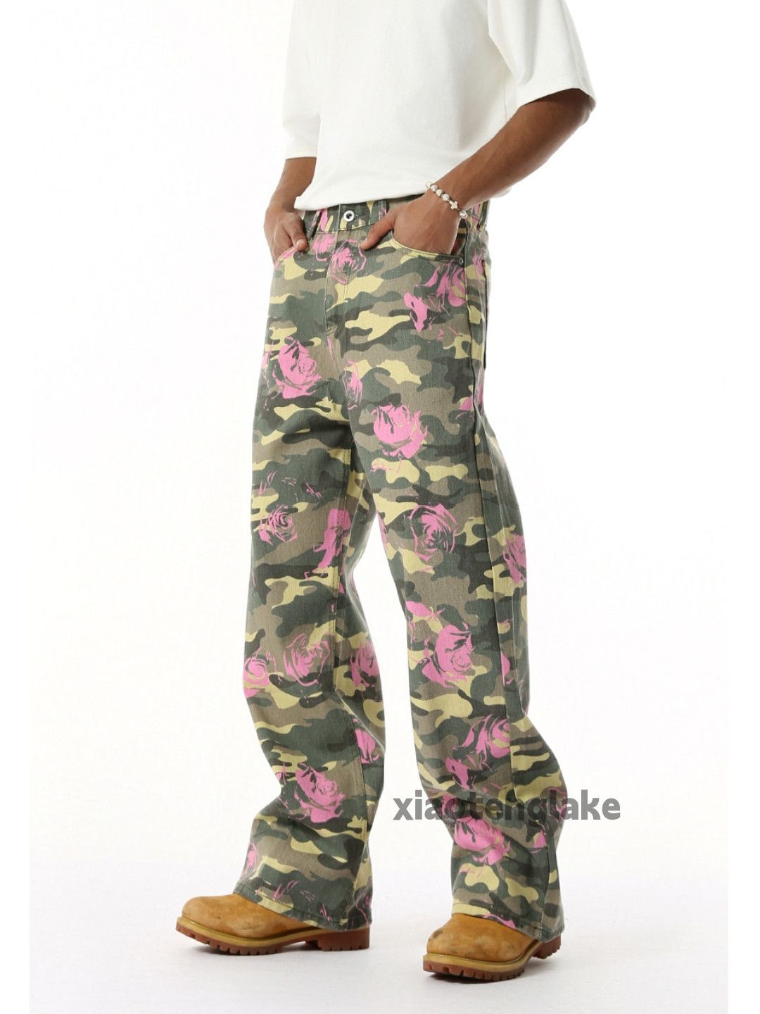 Designer × Japanese Brand × Vintage Utility full pattern graphic hiphop loose cargo pants Size US 33 - 2 Thumbnail