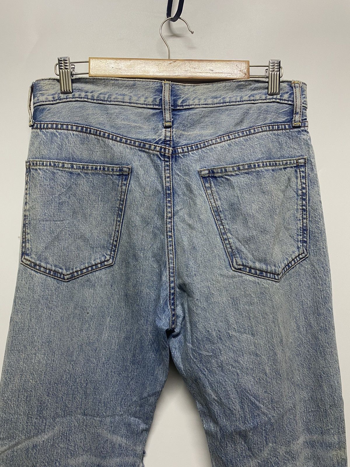 GU × If Six Was Nine GU Japan Distressed Goth Punk Denim Jeans Size US 30 / EU 46 - 5 Thumbnail