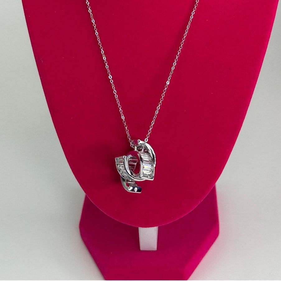 Swarovski Swarovski Matrix Pendant Baguette Cut Necklace Size ONE SIZE - 9 Thumbnail