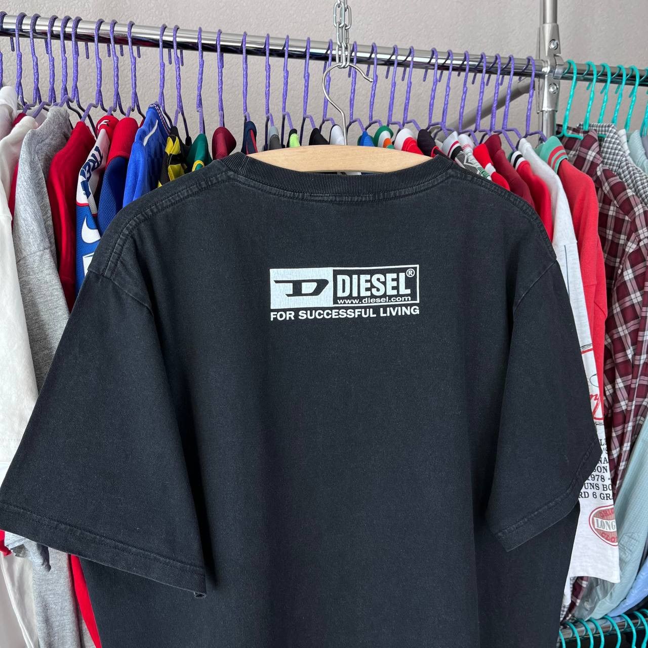 Diesel × Vintage Vintage Diesel Big Logo T Shirt Size US XL / EU 56 / 4 - 5 Thumbnail