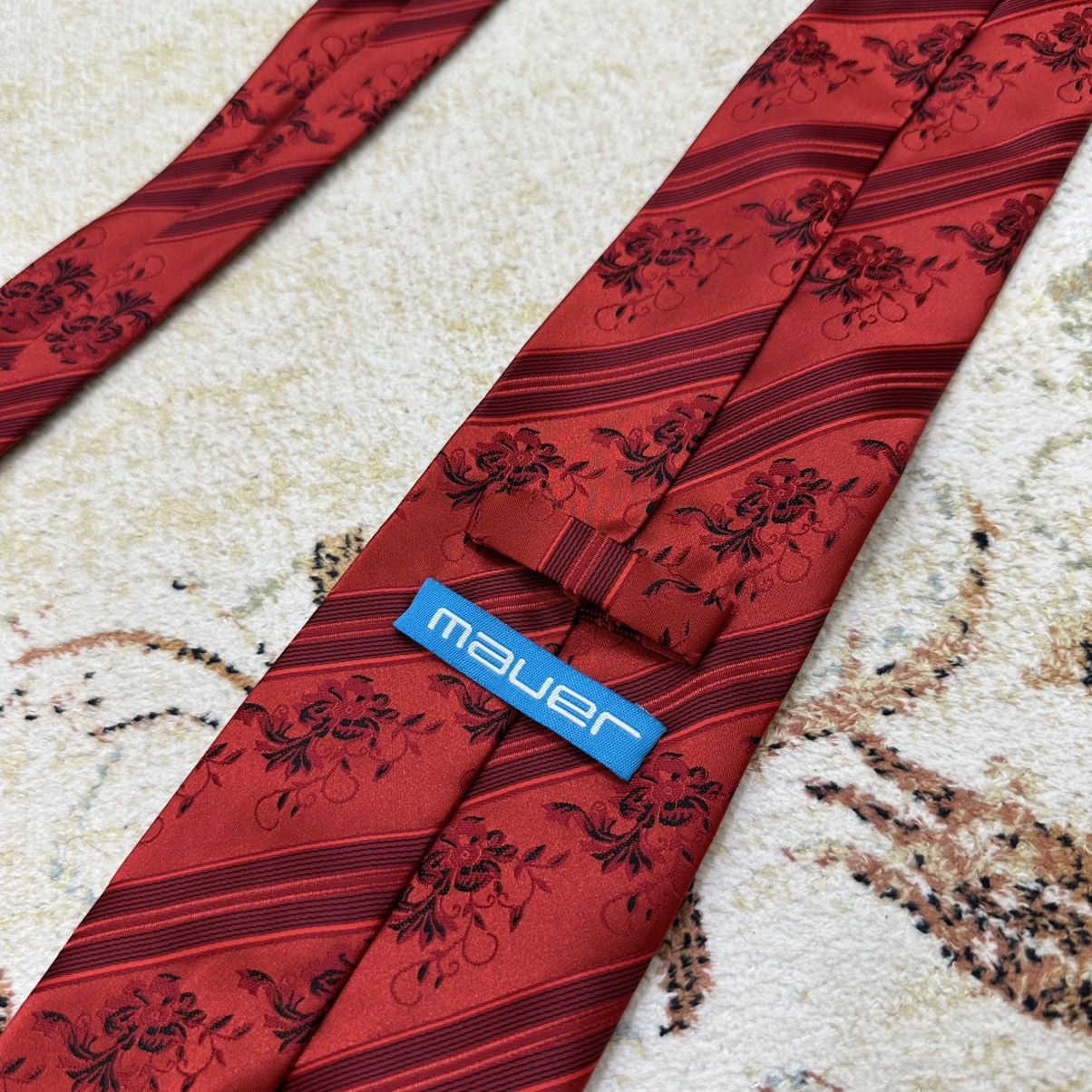 Vintage Luxury Tie Mauer Mayer Italy Vintage Streetwear Classic Size ONE SIZE - 5 Thumbnail