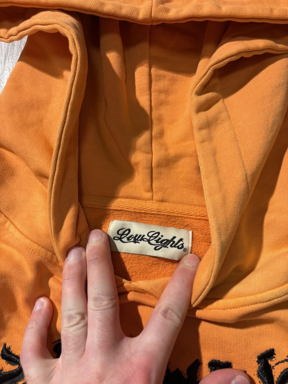 Low Light Studios Low Lights Oversized Baggy Hoodie Y2K Embroidered Logo RAP Size US M / EU 48-50 / 2 - 8 Thumbnail