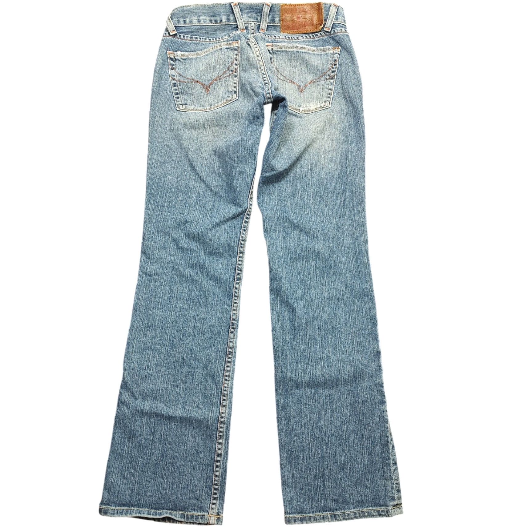 J Brand VINTAGE Lucky Brand by Gene Montesano Jeans Womens 0 X 30 In Light Blue Candy Cuffed Cropped Button Fly 5-Pocket Denim Bohemian Flower USA Size ONE SIZE - 2 Thumbnail