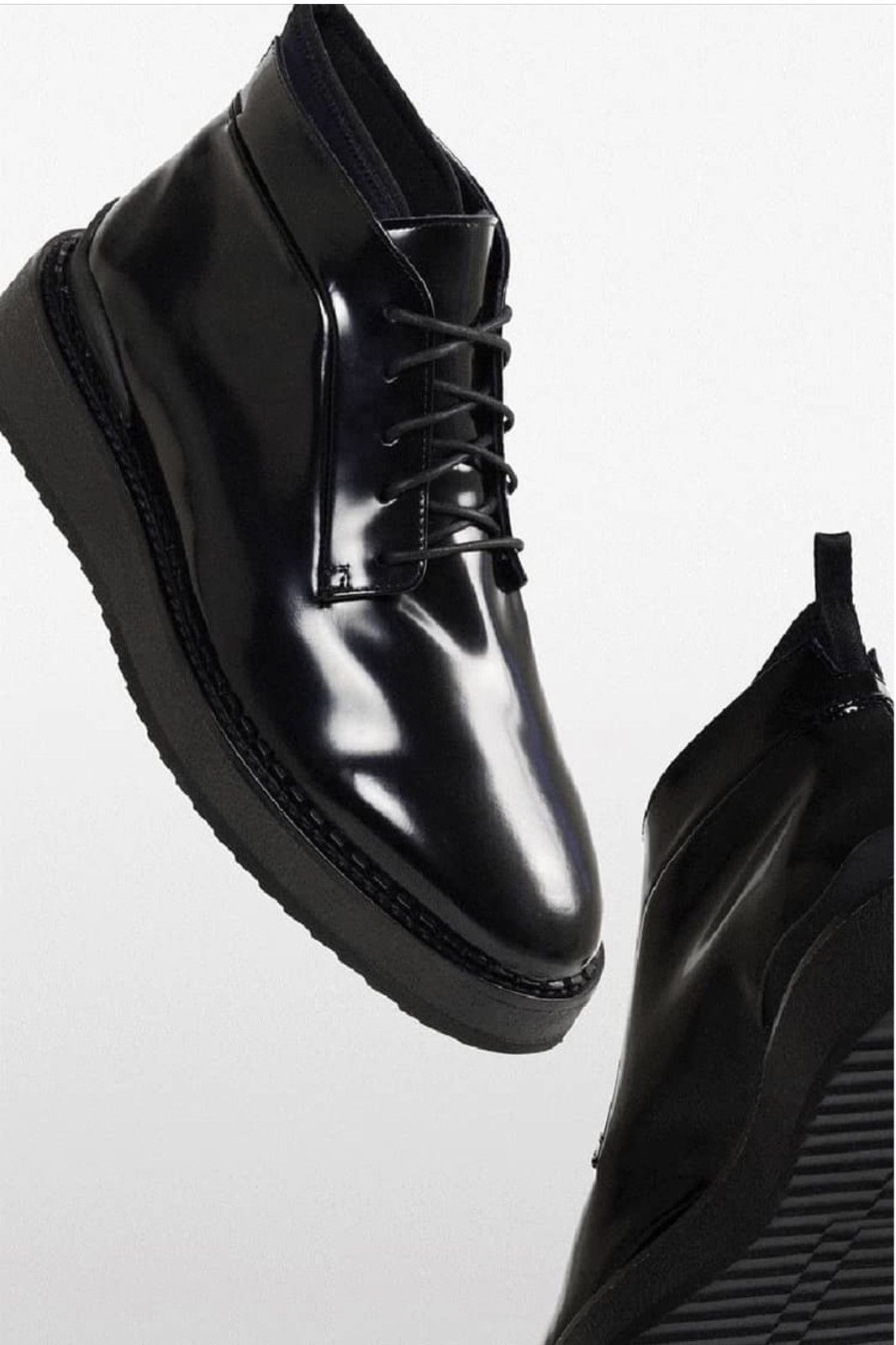 John Elliott John Elliott - Creeper II Patent Leather Boots (11 US) Size US 11 / EU 44 - 1 Thumbnail