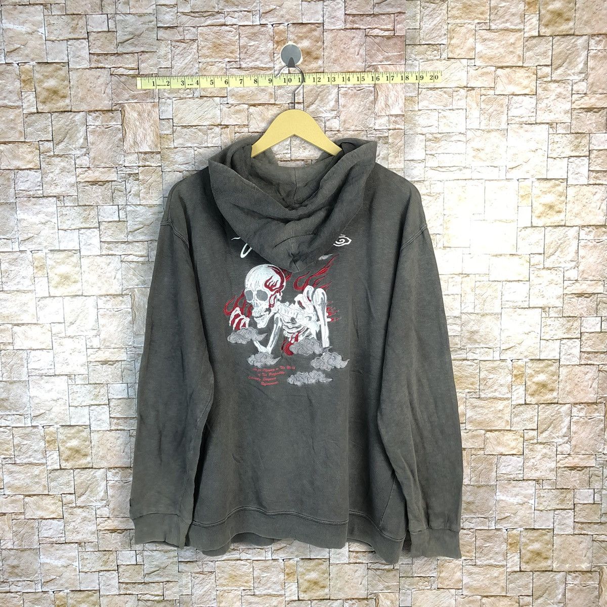 Japanese Brand DL Defective Struct skull Black japan sweater Hoodie #A558 Size US L / EU 52-54 / 3 - 15 Thumbnail