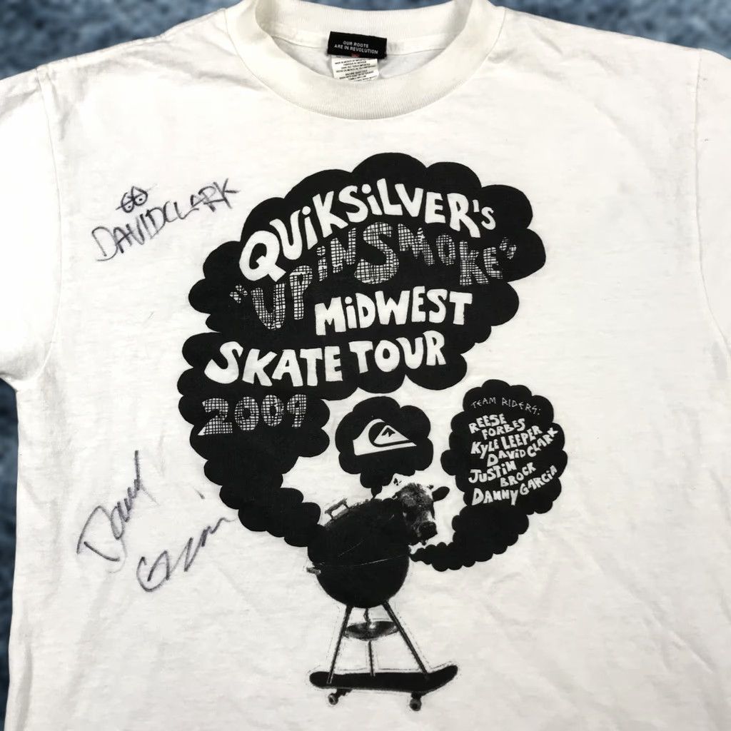 Quiksilver VINTAGE Quiksilver Shirt Mens S White Midwest Skate Tour Surf 2009 SIGNED Size US S / EU 44-46 / 1 - 1 Thumbnail