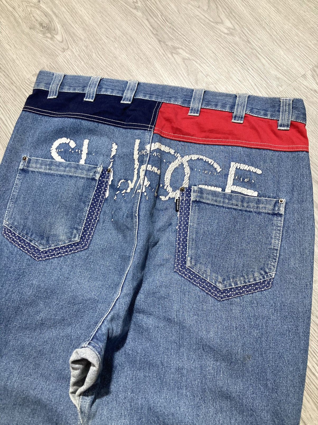Le Grande Bleu (L.G.B.) 2000s B One Soul Japanese Double Waist Carrot Jeans Pant Lgb Size US 37 - 19 Thumbnail