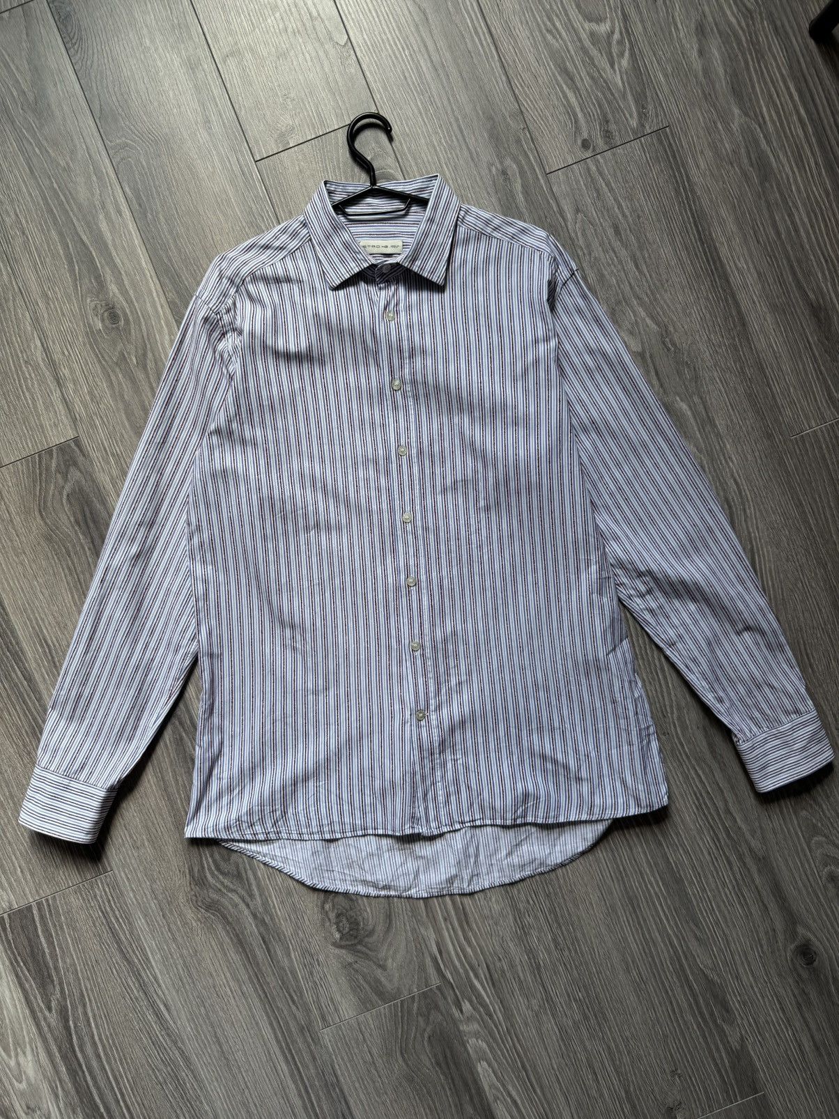 Designer Etro Formal designer striped button-up shirt Size US M / EU 48-50 / 2 - 1 Thumbnail