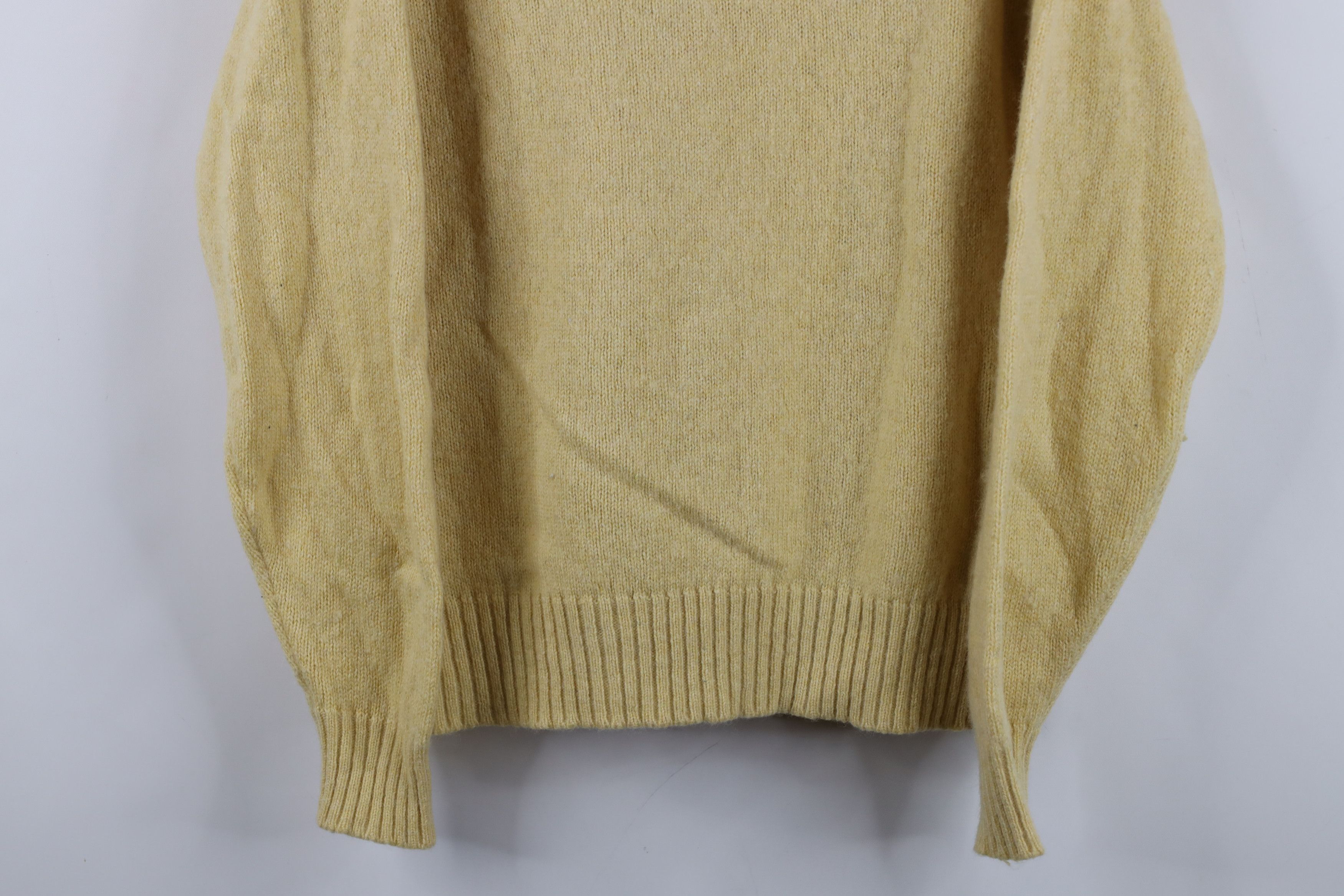Vintage Vintage 70s Streetwear Knit Crewneck Sweater Yellow USA Size US L / EU 52-54 / 3 - 3 Thumbnail