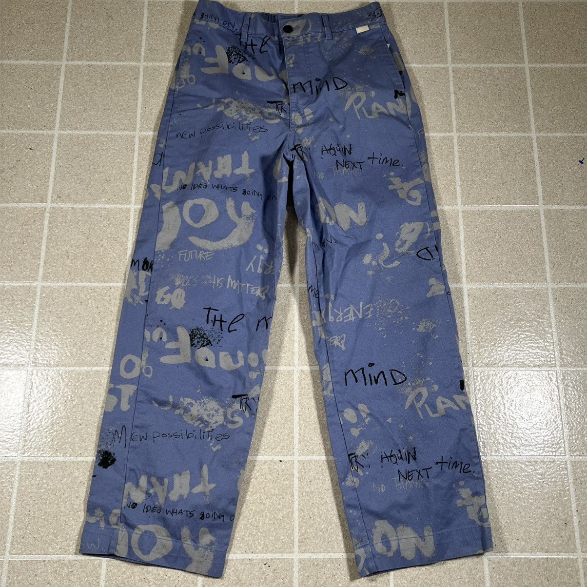 Urban Outfitters Urban Outfitters Pants Small Purple Allover Print Baggy Size US 27 - 1 Thumbnail
