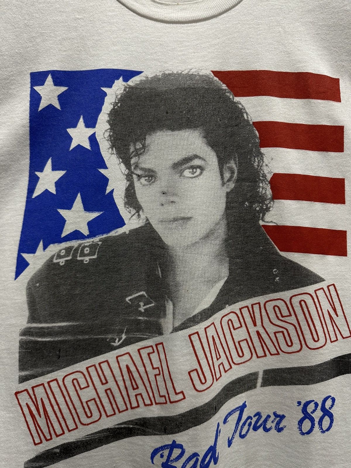 Band Tees Vintage 80s Michael Jackson Bad Tour Tee Size US M / EU 48-50 / 2 - 3 Thumbnail
