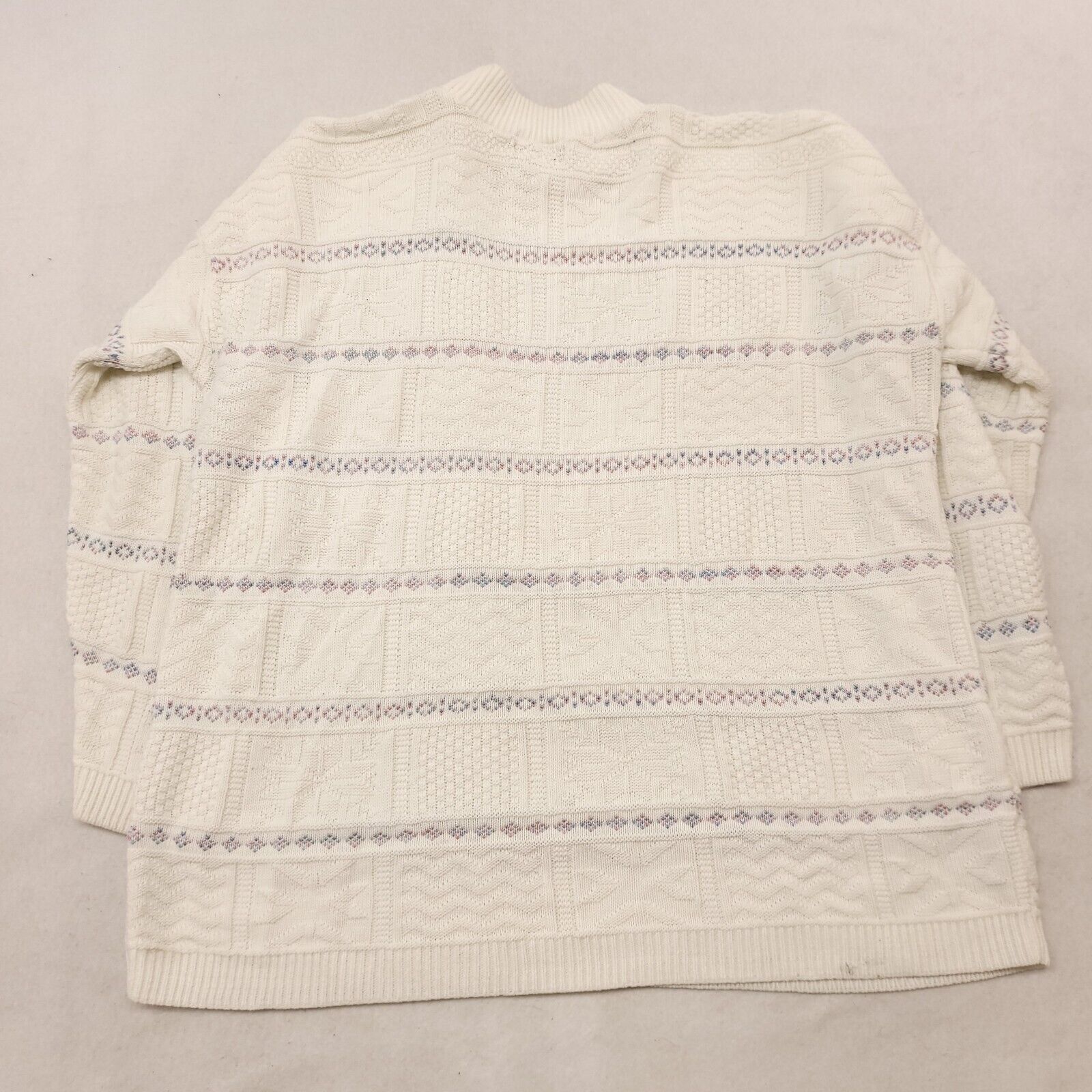 Basic Editions Basic Editions Cotton Sweater Womens Size Large L White Size L / US 10 / IT 46 - 10 Thumbnail