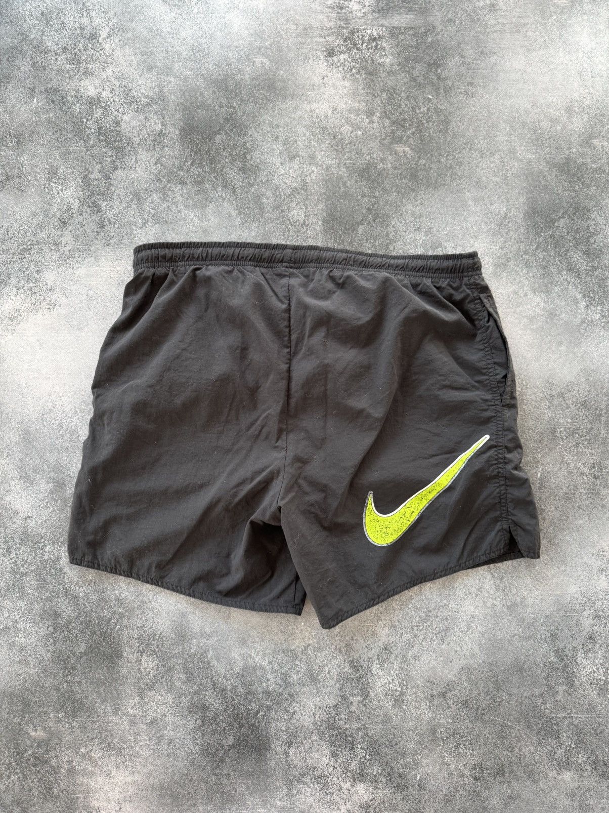 Nike Vintage Nike Big Swoosh Nylon Shorts y2k Size US 32 / EU 48 - 6 Thumbnail
