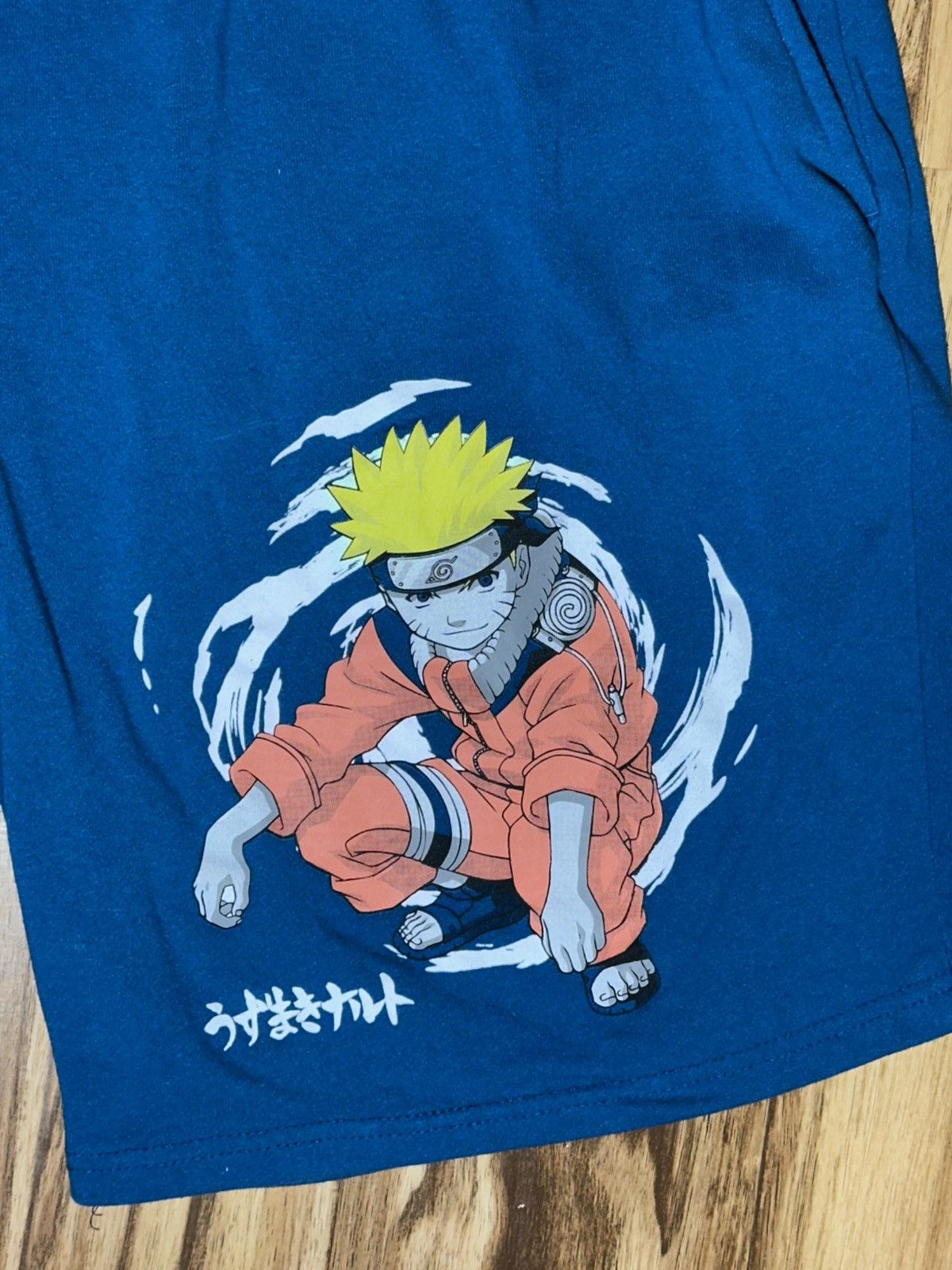 Other Vintage 2002 Naruto Blue Graphic Men Shorts Size US 34 / EU 50 - 3 Thumbnail