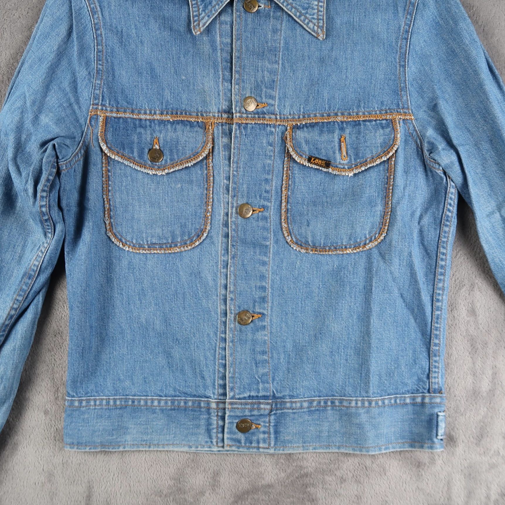 Lee VINTAGE Lee Denim Jacket Blue Western Style Button Front Two Pockets S Small 70s Size US S / EU 44-46 / 1 - 4 Thumbnail