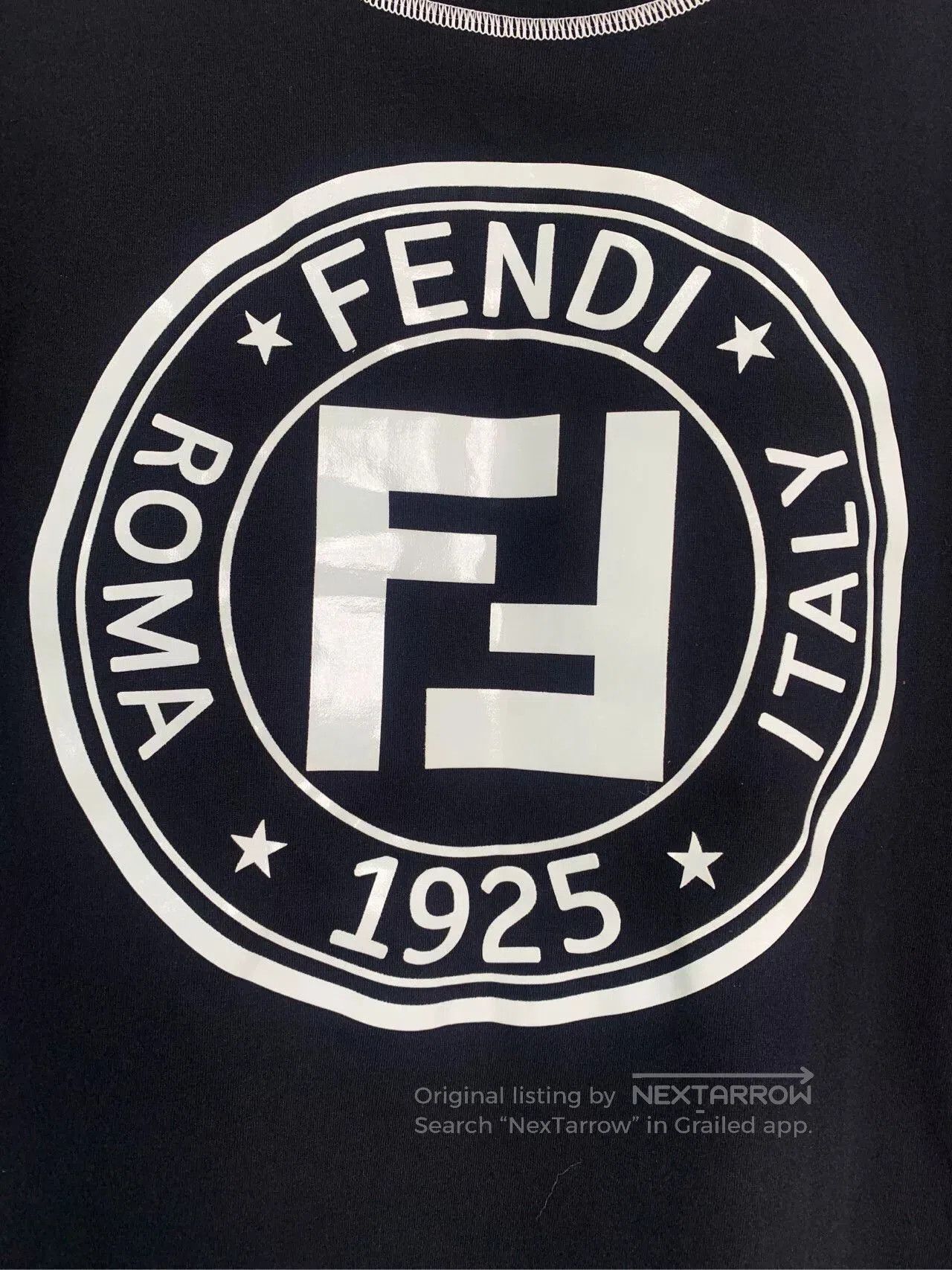 Fendi Fendi Black Logo Print Short Sleeve T-Shirt. Size US L / EU 52-54 / 3 - 6 Thumbnail