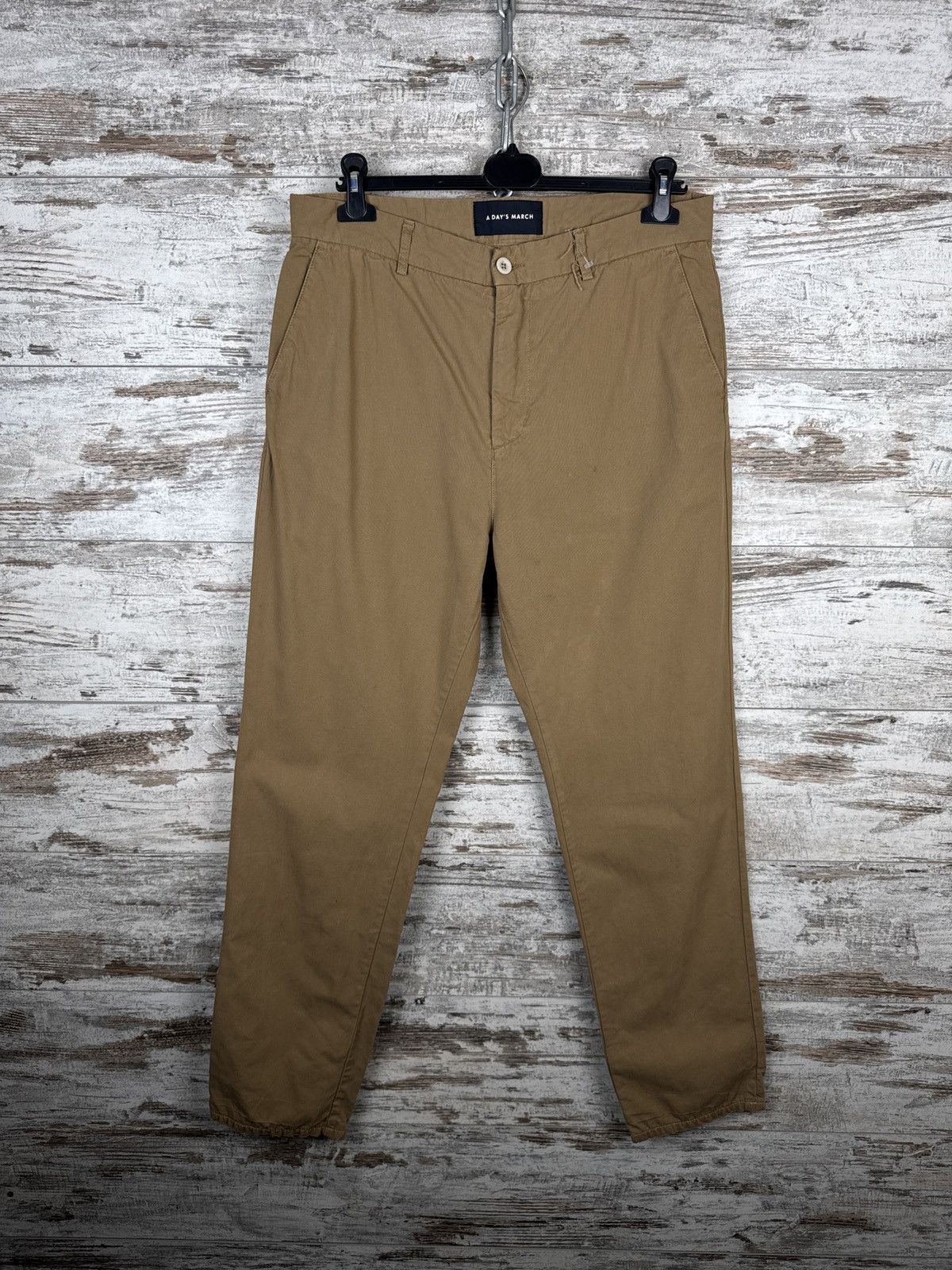 A Day's March × Vintage Mens Vintage A Days March chinos pants casual brown luxury Size US 32 / EU 48 - 2 Thumbnail