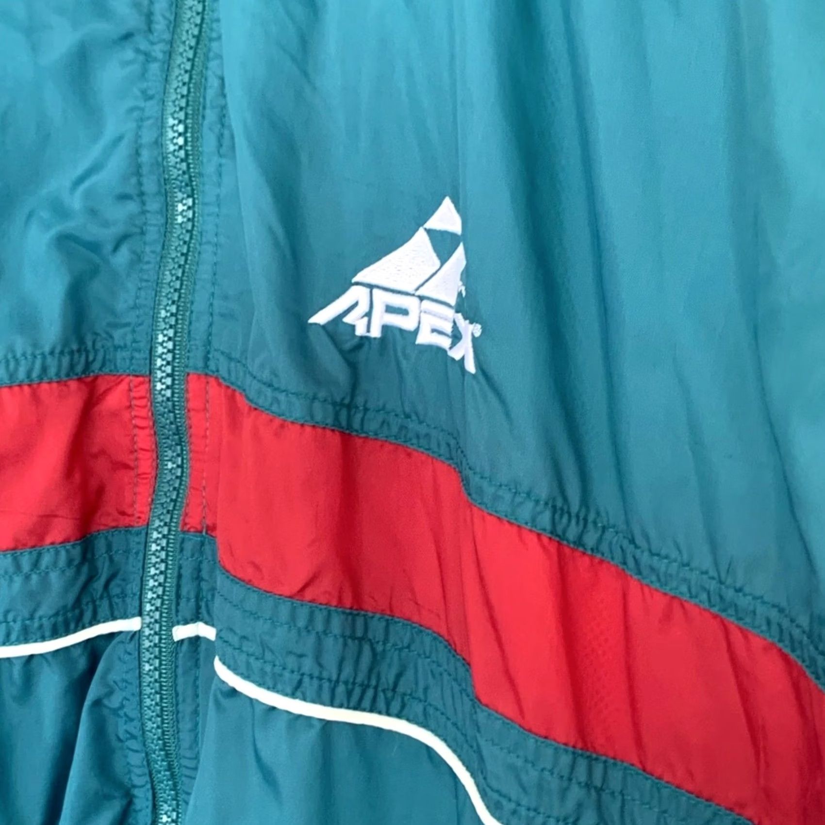 Vintage VINTAGE Apex Windbreaker Jacket XL Mens Green 90s Size XL Jacket Windbreaker Mens Fashion Sportswear Size US XL / EU 56 / 4 - 4 Thumbnail