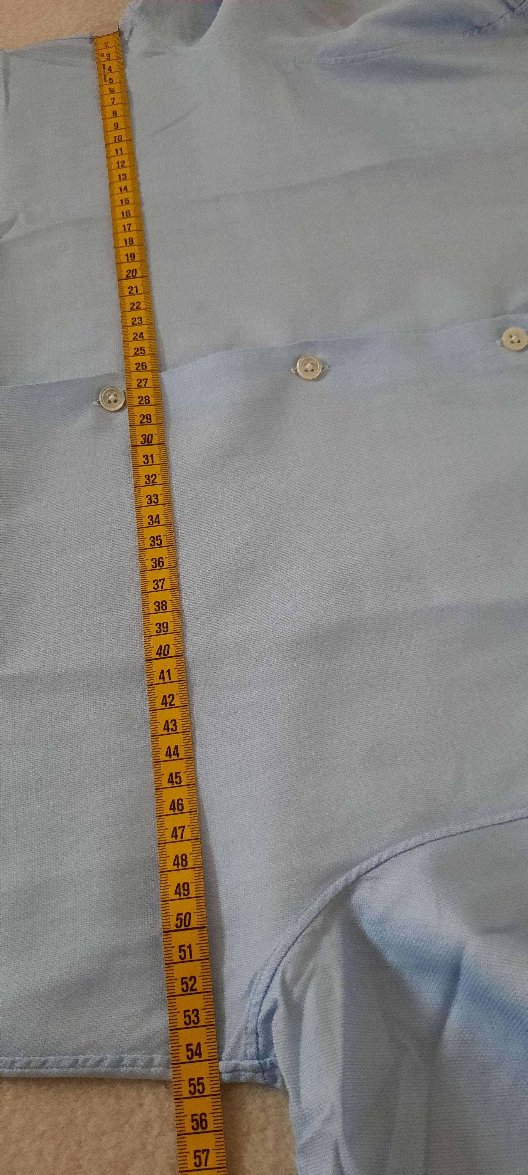 John Varvatos JOHN VARVATOS Long Sleeve Shirt 15 1/2 Slim Fit Light Blue Size US M / EU 48-50 / 2 - 11 Thumbnail