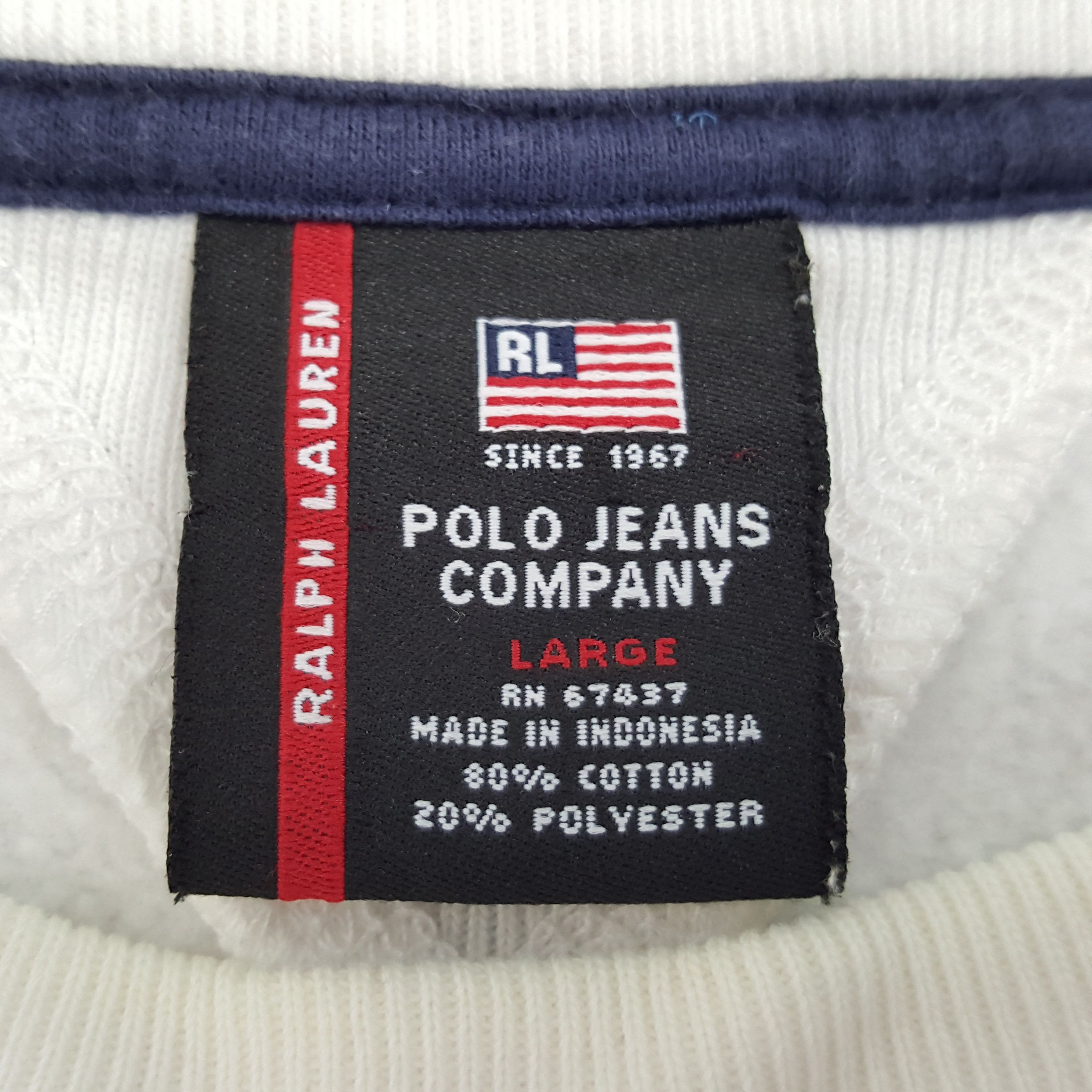 Polo Ralph Lauren × Vintage Vintage Polo Ralph Lauren Polo Jeans Company Sweatshirt Size US XL / EU 56 / 4 - 5 Thumbnail