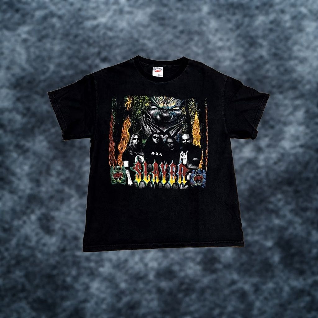 Doublet VINTAGE Slayer Parking Lot Shirt Men's L Black Double Sided Concert Band Vtg Size US L / EU 52-54 / 3 - 1 Thumbnail