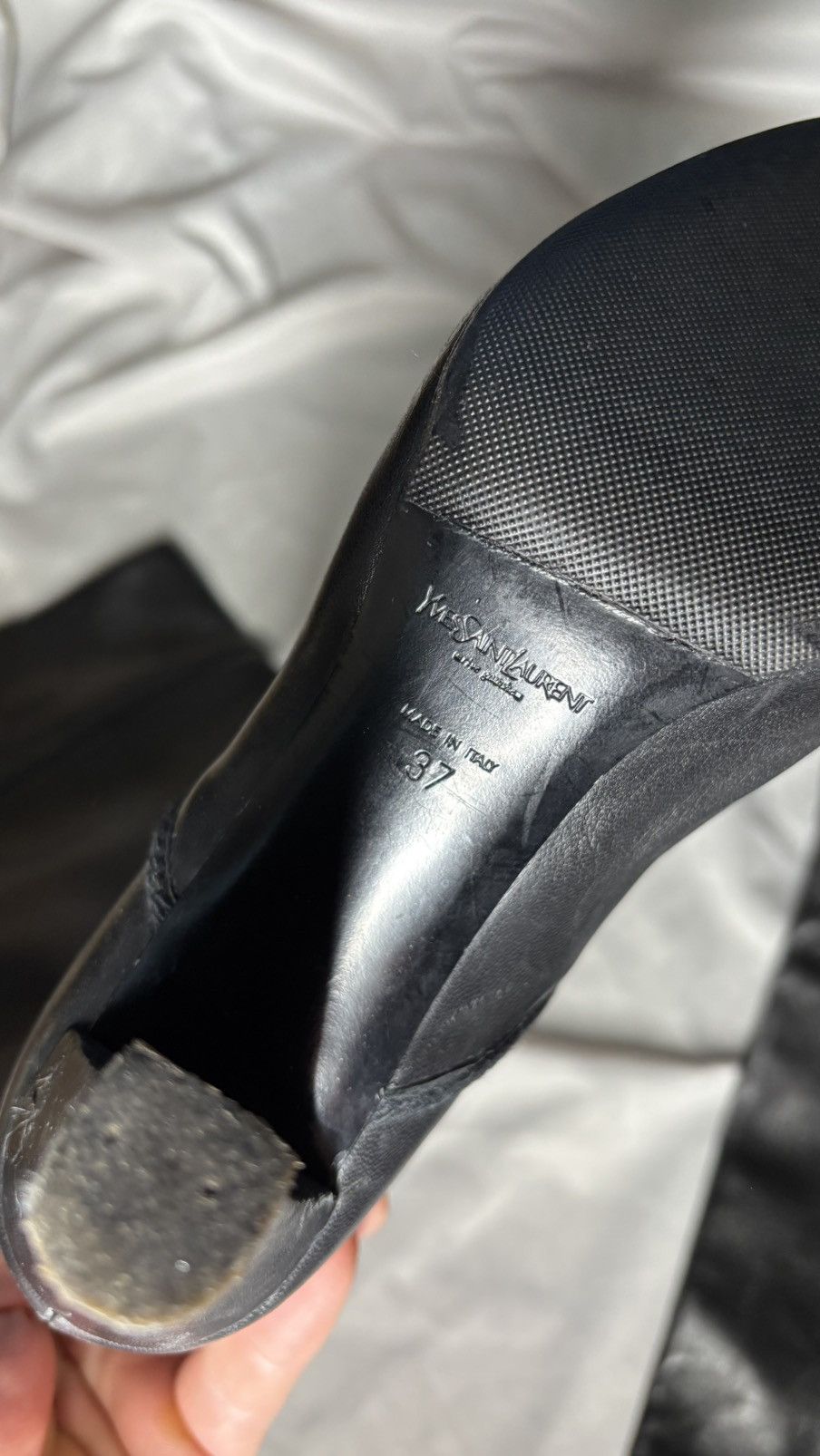 Saint Laurent Paris Saint laurent vintage black heels high 37 paris Size US 6 / IT 36 - 7 Thumbnail