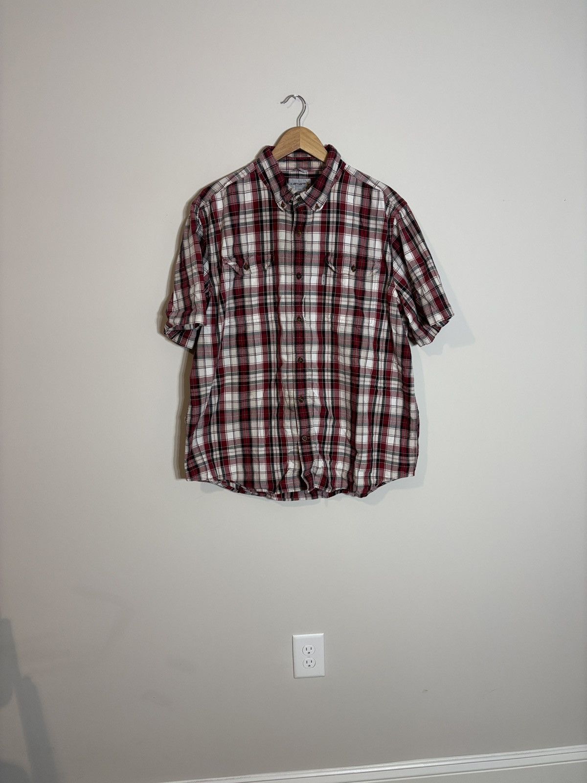 Carhartt Vintage Carhartt Relaxed Fit Button Up Shirt Size US XXL / EU 58 / 5 - 1 Thumbnail