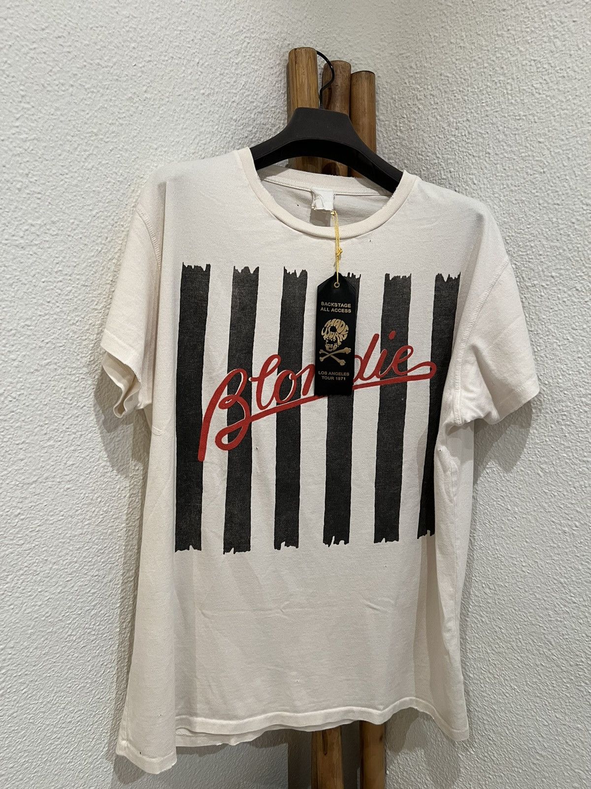 image of Band Tees x Madeworn Blondie 1978 Tour Tee in Off White, Men's (Size XL)