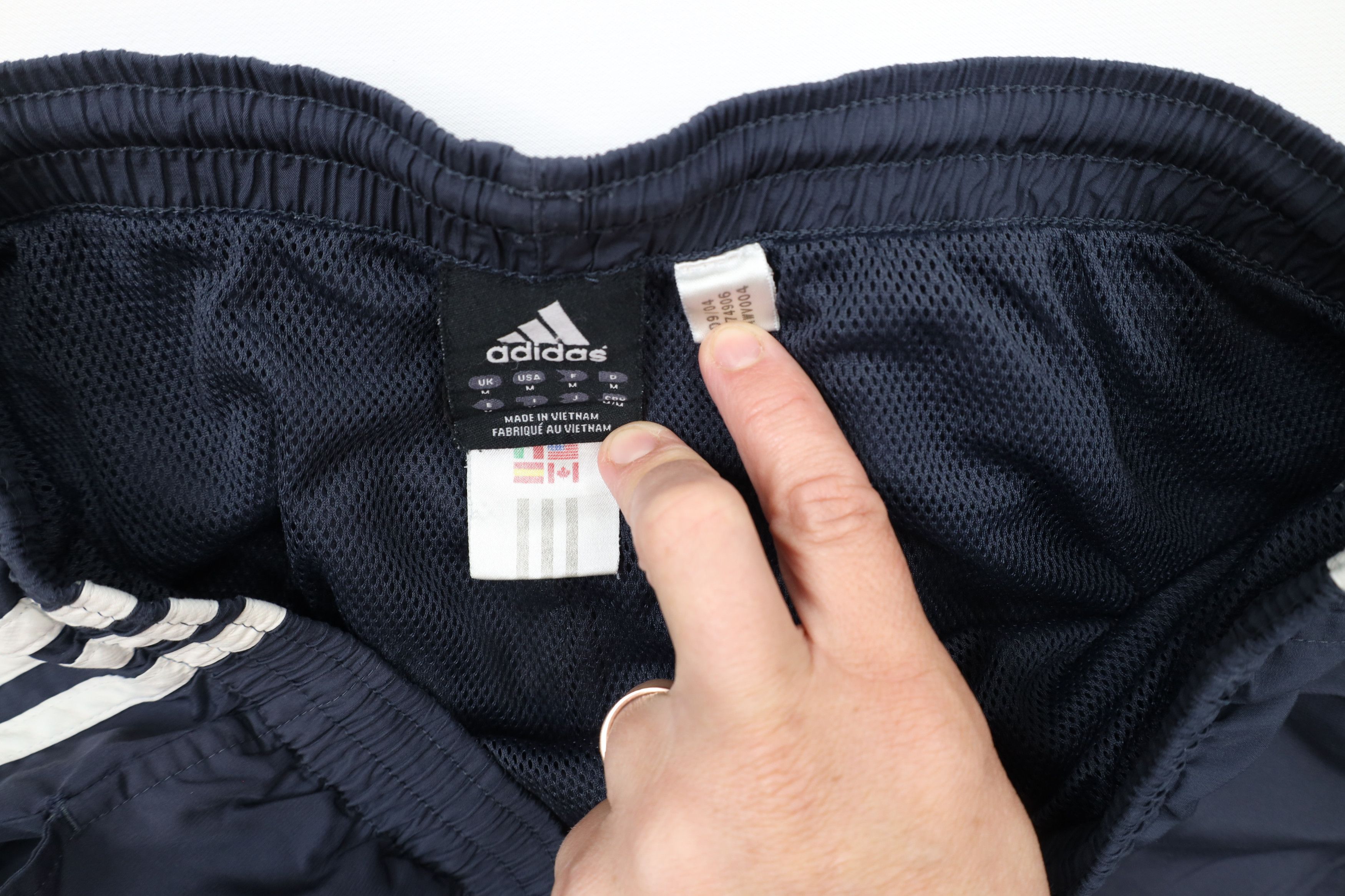 Adidas × Vintage Vintage Y2K 2004 Adidas Out Striped Wide Leg Pants Blue Size US 34 / EU 50 - 9 Thumbnail