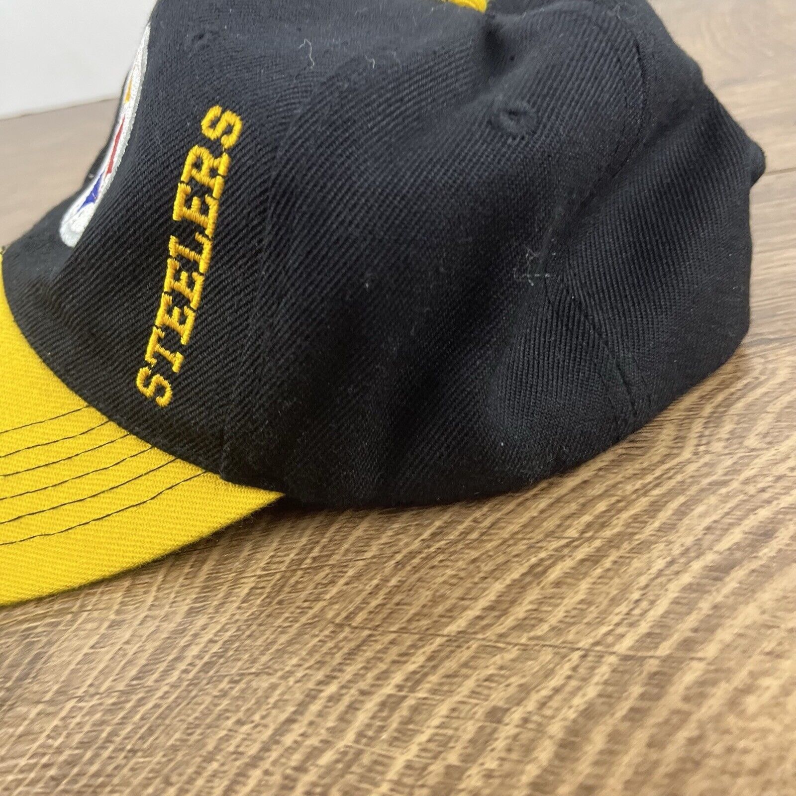 Other Pittsburgh Steelers Hat Yellow Bill Black Hat Adjustable Bla Size ONE SIZE - 9 Thumbnail