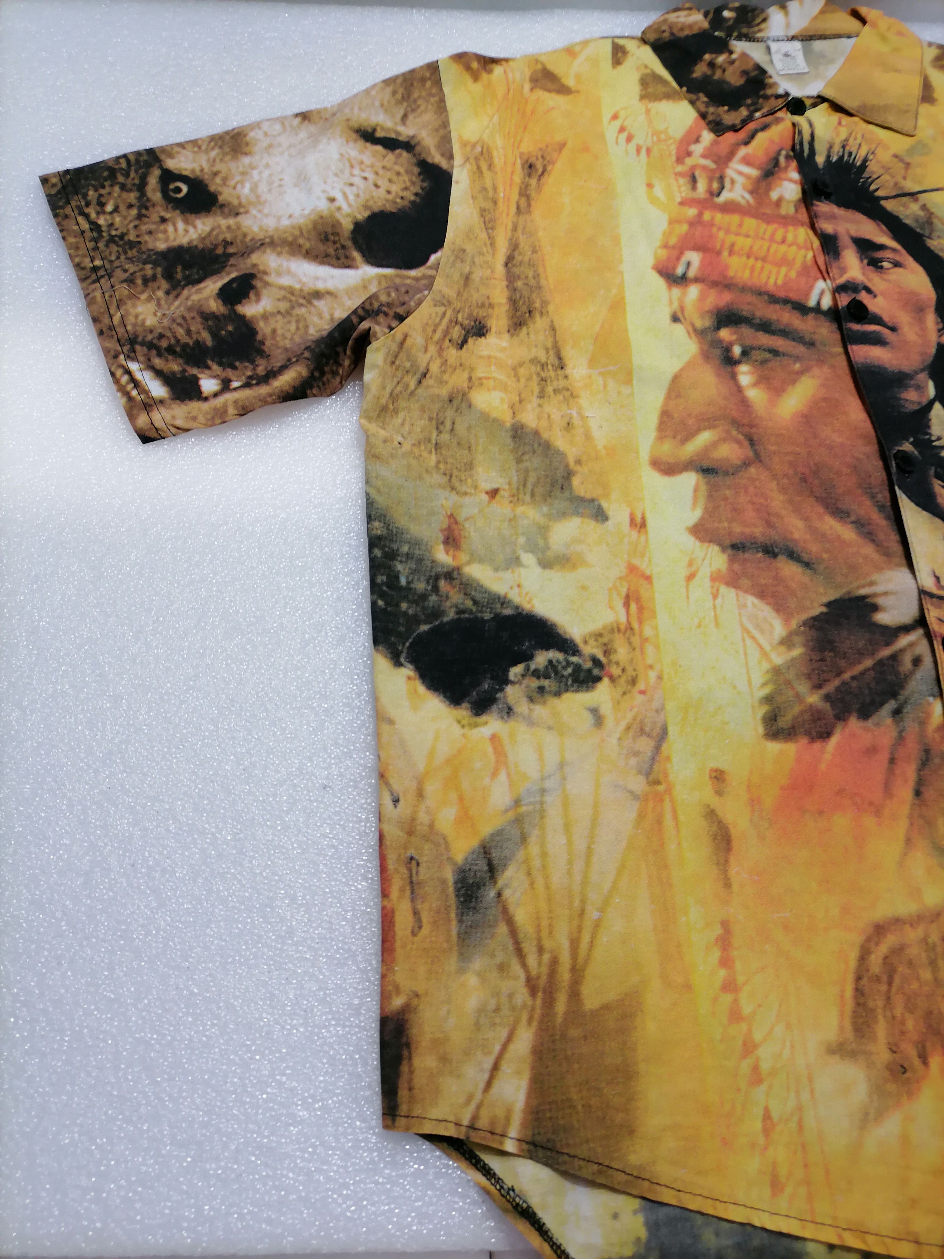 Vintage Vintage Shirt American Native , XL Italy 1992 Size US XL / EU 56 / 4 - 2 Thumbnail