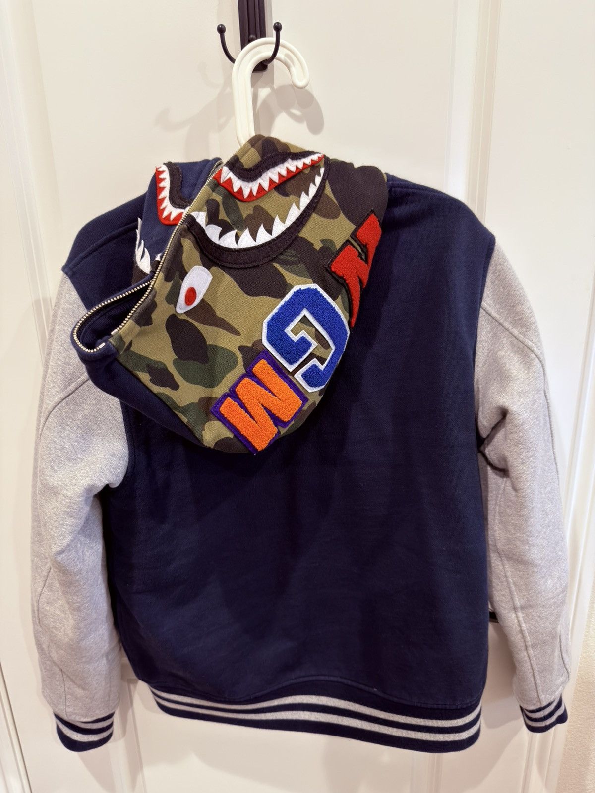 Bape BAPE Batting shark full zip hoodie jacket Size M Size US M / EU 48-50 / 2 - 2 Thumbnail