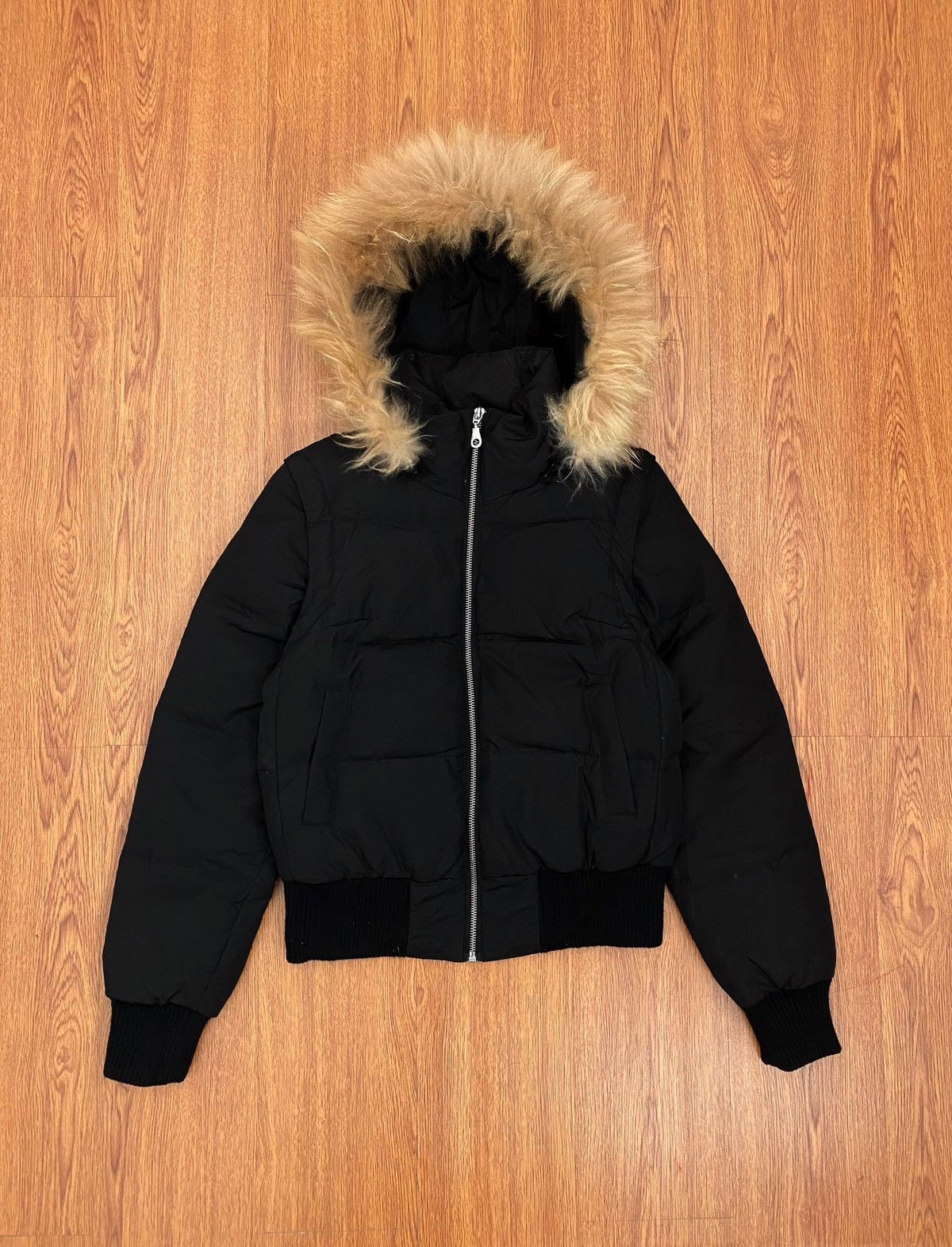 image of If Six Was Nine x Le Grande Bleu L G B Ingni Raccoon Puffer Fur Jacket in Black, Men's (Size Medium